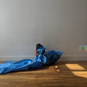  Blue and Brown - April 2019 - is an intimate exploration with film/video, tarp, and soil. Chitra Vairavan will journey with you through body, spirit and presence. Come be with her for a while.